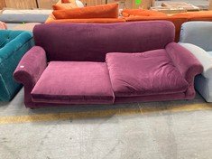 LARGE CRUMPET SOFA IN GRAPE CLEVER VELVET - RRP £2545 (COLLECTION OR OPTIONAL DELIVERY)