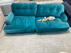 LARGE SUGAR BUM SOFA IN ROCKPOOL CLEVER VELVET - RRP £2545 (COLLECTION OR OPTIONAL DELIVERY)