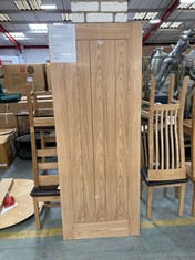 COTTAGE OAK PREFIN PANEL DOOR APPROX 1981 X 762MM (COLLECTION OR OPTIONAL DELIVERY) (KERBSIDE PALLET DELIVERY)