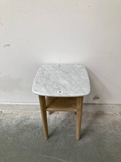 MARBLE SIDE TABLE - RRP £295 (COLLECTION OR OPTIONAL DELIVERY)