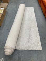 APPROX 200CM NATURAL ROLLED RUG (COLLECTION OR OPTIONAL DELIVERY)