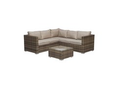 SIGNATURE WEAVE GEORGIA CORNER SOFA SET IN MIXED BROWN - MODEL: GEOR0055 - RRP £1131 (COLLECTION OR OPTIONAL DELIVERY)