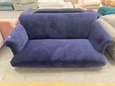 MEDIUM SOUFFLE 3 SEATER SOFA IN PEN NIB BLUE CLEVER VELVET - RRP £2185 (COLLECTION OR OPTIONAL DELIVERY)