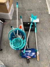 APPROX 6 X ASSORTED HOUSEHOLD ITEMS TO INCLUDE GREEN MOP BUCKET (COLLECTION OR OPTIONAL DELIVERY)
