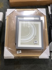 6 X ASSORTED FRAMES TO INCLUDE JOHN LEWIS 20 X 25CM PICTURE FRAME IN GREY (COLLECTION OR OPTIONAL DELIVERY)