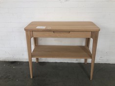 JOHN LEWIS NATURAL OAK CONSOLE TABLE WITH 1 DRAWER (COLLECTION OR OPTIONAL DELIVERY)