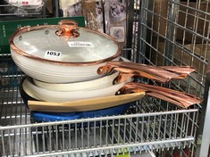 QTY OF ASSORTED PANS TO INCLUDE CASSEROLE DISH (DELIVERY ONLY)