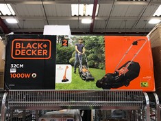 BLACK + DECKER 32CM 1000W LAWNMOWER + STRIMMER (DELIVERY ONLY)