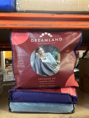 3 X DREAMLAND ASSORTED THROWS TO INCLUDE SNUGGLE UP WARMING THROW - LARGE SIZE (DELIVERY ONLY)