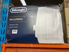 DELONGHI BALLERINA 4-SLICE TOASTER IN WHITE (DELIVERY ONLY)