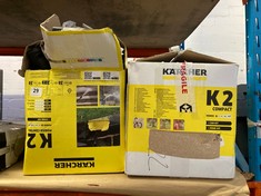 2 X KARCHER HIGH-PRESSURE WASHER - YELLOW (DELIVERY ONLY)