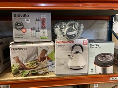 5 X ASSORTED KITCHEN ITEMS TO INCLUDE KENWOOD DUSK COLLECTION TOASTER (DELIVERY ONLY)