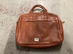 JOHN LEWIS OSLO BRIEFCASE - BROWN TAN RRP £149 (DELIVERY ONLY)