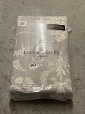 LAURA ASHLEY JOSETTE ONE THERMAL LINED PENCIL PLEAT DOOR CURTAINS - STEEL - SIZE 168 X 213 CM (DELIVERY ONLY)