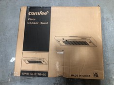 COMFEE VISOR COOKER HOOD BLACK KWH-SLIF17B-60 (DELIVERY ONLY)