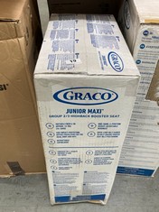 GRACO JUNIOR MAXI GROUP 2/3 HIGHBACK BOOSTER SEAT - RRP £119 (DELIVERY ONLY)