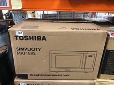 TOSHIBA 800W MICROWAVE OVEN ML-EM23P(SS) (DELIVERY ONLY)