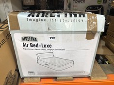 AIREFINA AIR BED-LUXE INFLATABLE AIR BED AF-A04 (DELIVERY ONLY)