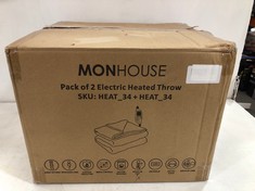 MONHOUSE PACK OF 2 ELECTRIC HEATED THROW (DELIVERY ONLY)