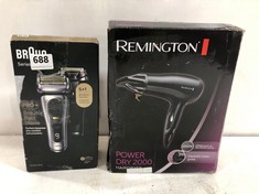 REMINGTON POWER DRY 2000 HAIR DRYER TO INCLUDE BRAUN SERIES 9 PRO+ SHAVER (DELIVERY ONLY)