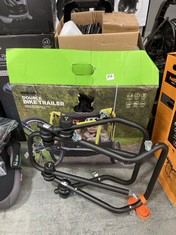 DOUBLE CHILD BIKE TRAILER TO INCLUDE REAR MOUNTED BIKE CARRIER (PART) (COLLECTION OR OPTIONAL DELIVERY)