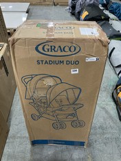 GRACO STADIUM DUO DOUBLE STROLLER - RRP £160 (COLLECTION OR OPTIONAL DELIVERY)