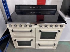 SMEG VICTORIA 110CM ELECTRIC RANGE COOKER IN CREAM (COLLECTION OR OPTIONAL DELIVERY) (KERBSIDE PALLET DELIVERY)