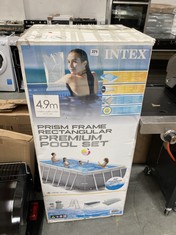 INTEX 4.9M PRISM FRAME RECTANGLE PREMIUM POOL SET - ITEM NO. 26792UK - RRP £585 (COLLECTION OR OPTIONAL DELIVERY)