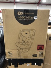 KINDERKRAFT I-360 I-SIZE CHILD SAFETY CAR SEAT - RRP £116 (COLLECTION OR OPTIONAL DELIVERY)