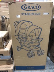 GRACO STADIUM DUO DOUBLE STROLLER - RRP £160 (COLLECTION OR OPTIONAL DELIVERY)