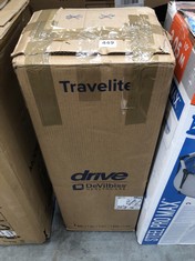 DRIVE DEVILBISS TRAVELITE FOLDING WHEELCHAIR - RRP £100 (COLLECTION OR OPTIONAL DELIVERY)