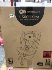 KINDERKRAFT I-360 I-SIZE CHILD SAFETY CAR SEAT - RRP £116 (COLLECTION OR OPTIONAL DELIVERY)