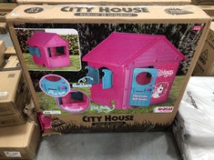 DOLU CITY HOUSE UNICORN INDOOR AND OUTDOOR PLAYHOUSE - RRP £120 (COLLECTION OR OPTIONAL DELIVERY)