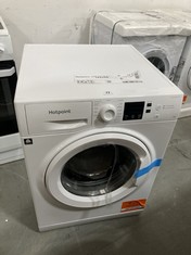 HOTPOINT FREESTANDING WASHING MACHINE IN WHITE - MODEL NO. NSWM1045CWUKN - RRP £339 (COLLECTION OR OPTIONAL DELIVERY)