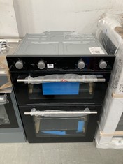 HISENSE ELECTRIC BUILT IN DOUBLE OVEN IN BLACK - MODEL NO. BID95211XUK - RRP £329 (COLLECTION OR OPTIONAL DELIVERY)