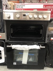 HISENSE DOUBLE ELECTRIC OVEN IN STAINLESS STEEL WITH CERAMIC HOB - MODEL NO. HDE3211BXUK - RRP £379 (MISSING DOOR) (COLLECTION OR OPTIONAL DELIVERY)