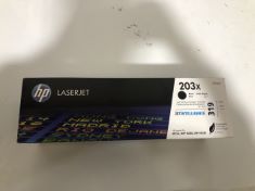 3 X HP LASERJET BLACK PRINTER INK. (DELIVERY ONLY)