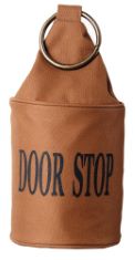 20 X FALLEN FRUITS LH118 FABRIC DOORSTOP WITH RING, BROWN, 13 X 13 X 28.5 CM. (DELIVERY ONLY)