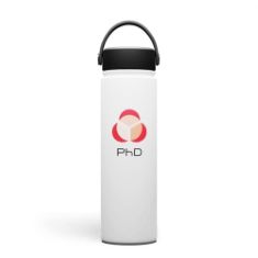 22 X PHD WATER BOTTLE, 750 ML, MATTE WHITE. (DELIVERY ONLY)