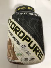2 X NUTRABOLICA HYDROPURE WHEY PROTEIN SALTED CARAMEL . (DELIVERY ONLY)