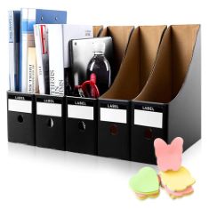 QTY OF ITEMS TO INLCUDE BOX OF ASSORTED ITEMS TO INCLUDE HINATAA FILE MAGAZINE HOLDER,5 PCS KRAFT PAPER MAGAZINE RACK FILES FOLDER,STORAGE ORGANISER SORTER STORAGE SHELF EXCELLENT FOR SCHOOL DORMITOR