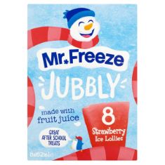 BOX OF ASSORTED ITEMS TO INCLUDE MR.FREEZE JUBBLY 8 STRAWBERRY ICE LOLLIES, 8 X 62ML (FROZEN). (DELIVERY ONLY)