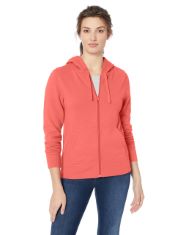 QTY OF ITEMS TO INLCUDE ASSORTED CLOTHING AND SHOES TO INCLUDE ESSENTIALS WOMEN'S FRENCH TERRY FLEECE FULL-ZIP HOODIE (AVAILABLE IN PLUS SIZE), CORAL PINK, S, SMIFFYS DELUXE BIG BAD WOLF COSTUME, GRE