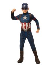 8 X RUBIE'S OFFICIAL MARVEL AVENGERS ENDGAME CAPTAIN AMERICA CLASSIC CHILDS COSTUME, KIDS SUPERHERO FANCY DRESS. (DELIVERY ONLY)