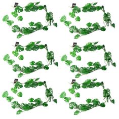 ASSORTED ITEMS TO INCLUDE LEAF DESIGN ARTIFICIAL HANGING PLANTS MULTIPACK, 6 X 180CM MONSTERA, 180CM. (DELIVERY ONLY)