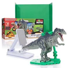 QTY OF ITEMS TO INLCUDE ASSORTED ITEMS TO INCLUDE WOW! STUFF - JURASSIC WORLD MOVIEMATES DINOSAUR TOYS GIGANOTOSAURUS ACTION FIGURE HYPER ARTICULATED AND APP OFFICIAL JURASSIC WORLD AND DOMINION DINO