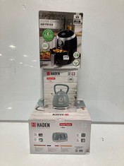 3 X ASSORTED KITCHEN APPLIANCES TO INCLUDE DAEWOO 2 LITRE COMPACT AIR FRYER (DELIVERY ONLY)