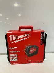 MILWAUKEE L4 CLL-301C RED LITHIUM USB3.0 RECHARGEABLE CROSS LASER LEVEL RRP- £260 (DELIVERY ONLY)