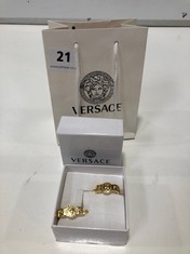 VERSACE MEDUSA SQUARE HOOPS EARRINGS RRP- £340 (DELIVERY ONLY)