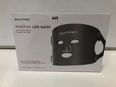 BEAUTYPRO PHOTON LED MASK ANTI-AGEING DEVICE RRP- £195 (DELIVERY ONLY)